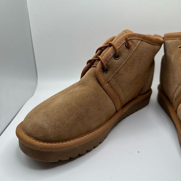 CUSHIONAIRE Women's Classic Fur Lined Lace Up Casual Winter Boots 7.5 CHESTNUT - Picture 7 of 7